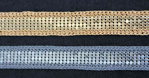 mettalic crochet 2 col.