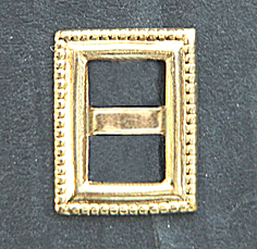 Metallschliesse rechteckig - Steg quer - geriffelter Rand - 1,2x0,9 cm - 8-St.-Packung
