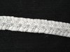 Elastic-Rüschenband weiß 13mm breit