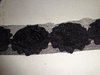 Rosenband auf Tüll schwarz 6cm