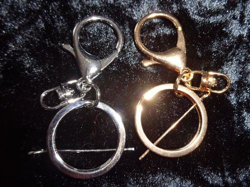 Taschen-/Schlüsselanhänger gold, rosegold und silber