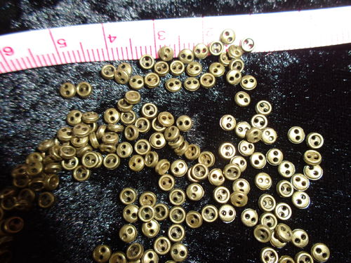 mini buttons 3mm, 4 col., 10 pc./pack