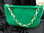 Gefilzte grüne Tasche mit Kettenhenkel