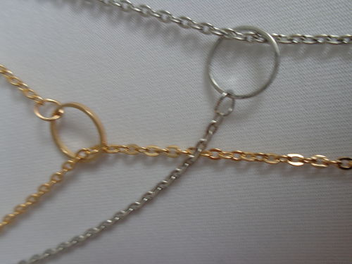 y-necklace gold or silver