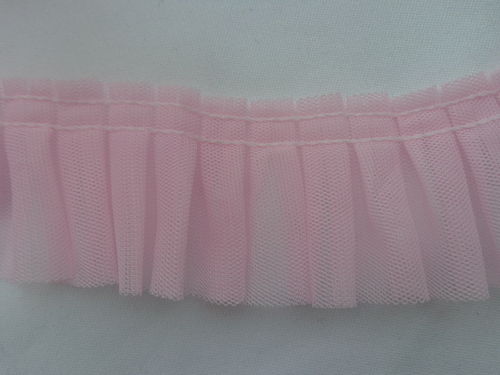 rulle ruffle double fabric, pink,
