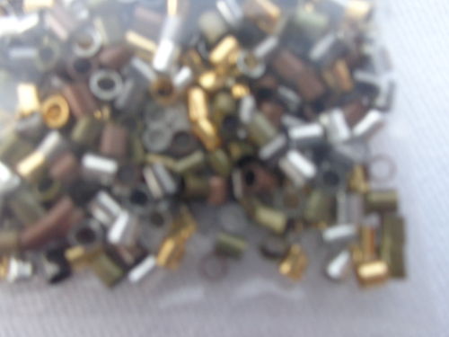 mini metal end-beads diff col. 2mm