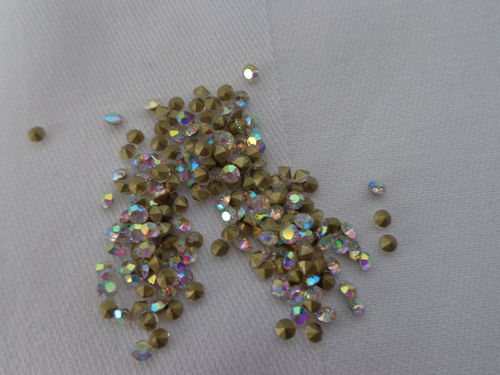 acrylic mini strass 2mm, crystal col. 500pc/pack