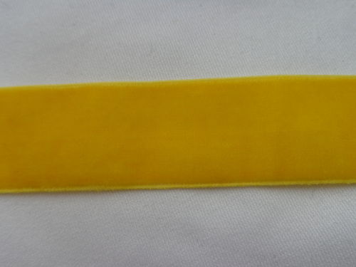 velvet braid 25mm yellow