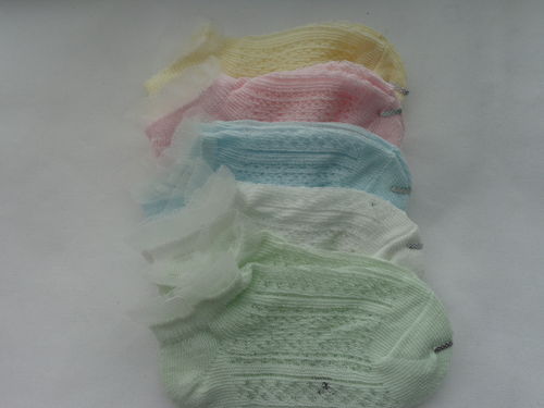 babysocks with ruffle diff. col. size M 1-3y