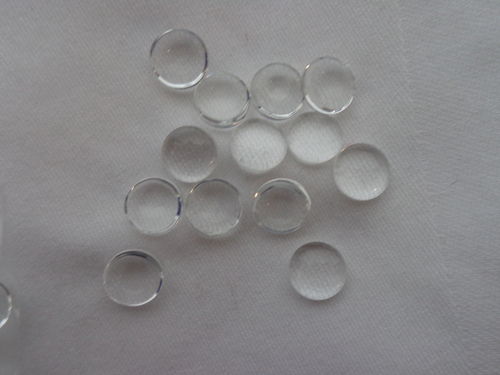 Cabochon-Glas, transparent, 10mm, 5 St/Packung