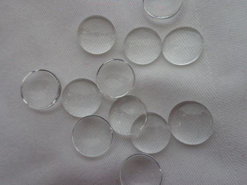 Cabochon-Glas, transparent, 14mm, 2 St/Packung