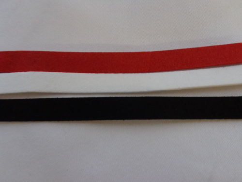 Wilderlederband (Textil) - 10mm breit, versch. Farben