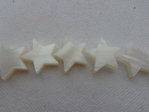 mother of pearl star-beads - 4pc/pack - 12mm