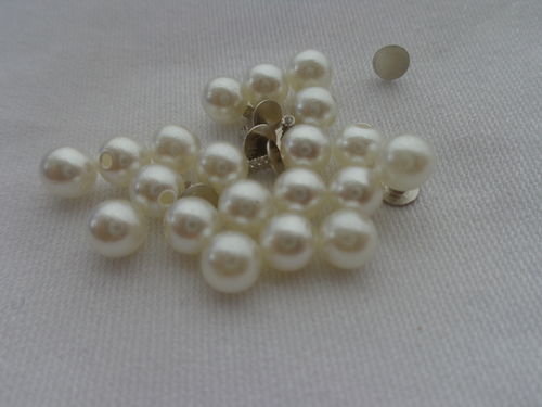 bead-rivets white/silver 10pc/pack