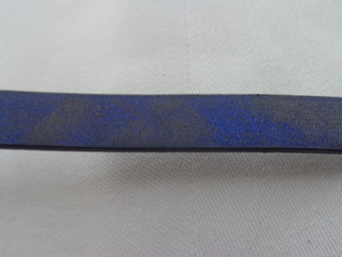 PU Lederband 10mm blau meliert